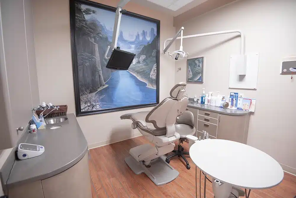 Luxurious and comfortable picture of our Plano dental office where we create and restore beautiful smiles that last!